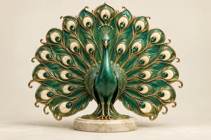 Păunul Art Nouveau
